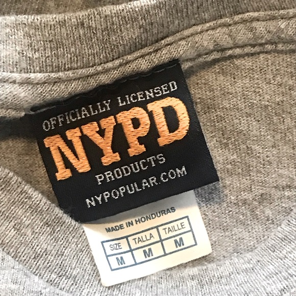 NYPD Heathered Gray Tee - Picture 4 of 4